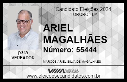 Candidato ARIEL MAGALHÃES 2024 - ITORORÓ - Eleições