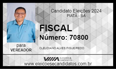 Candidato FISCAL 2024 - PIATÃ - Eleições