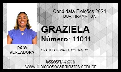 Candidato GRAZIELA 2024 - BURITIRAMA - Eleições