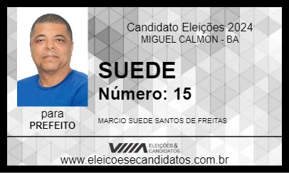 Candidato SUEDE 2024 - MIGUEL CALMON - Eleições