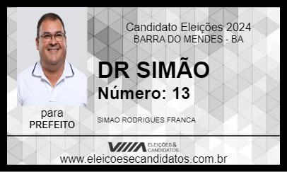 Candidato DR SIMÃO 2024 - BARRA DO MENDES - Eleições