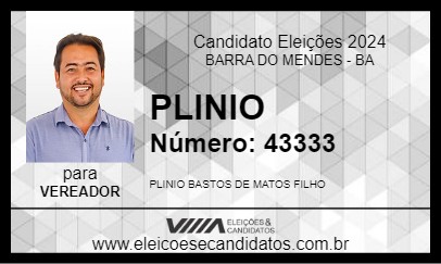 Candidato PLINIO 2024 - BARRA DO MENDES - Eleições