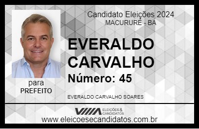 Candidato EVERALDO CARVALHO 2024 - MACURURÉ - Eleições