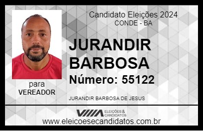 Candidato JURANDIR BARBOSA 2024 - CONDE - Eleições