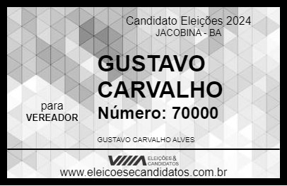 Candidato GUSTAVO ALVES 2024 - JACOBINA - Eleições