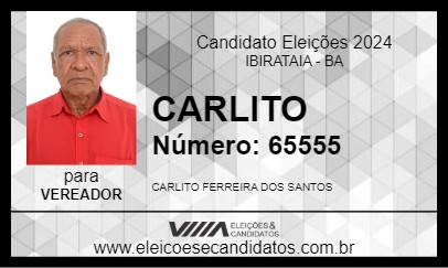 Candidato CARLITO 2024 - IBIRATAIA - Eleições