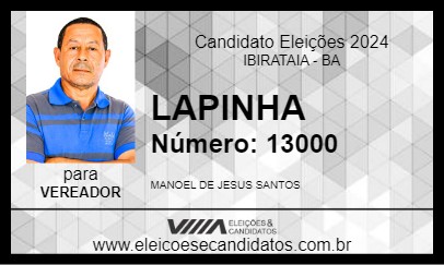 Candidato LAPINHA 2024 - IBIRATAIA - Eleições