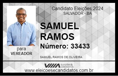 Candidato SAMUEL RAMOS 2024 - SALVADOR - Eleições