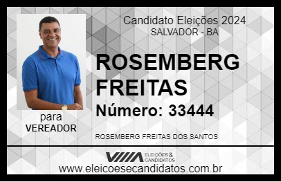 Candidato ROSEMBERG FREITAS 2024 - SALVADOR - Eleições