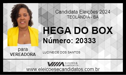 Candidato HEGA DO BOX 2024 - TEOLÂNDIA - Eleições