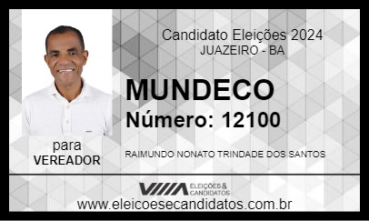 Candidato MUNDECO 2024 - JUAZEIRO - Eleições