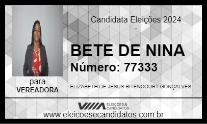 Candidato BETE DE NINA 2024 - OURIÇANGAS - Eleições