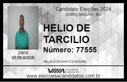 Candidato HELIO DE TARCILIO 2024 - OURIÇANGAS - Eleições