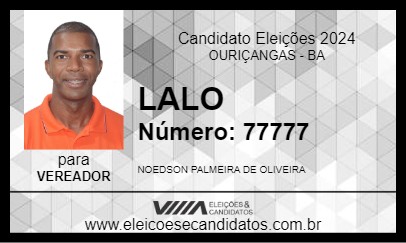 Candidato LALO 2024 - OURIÇANGAS - Eleições