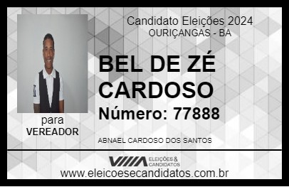 Candidato BEL DE ZÉ CARDOSO 2024 - OURIÇANGAS - Eleições