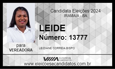 Candidato LEIDE 2024 - IRAMAIA - Eleições