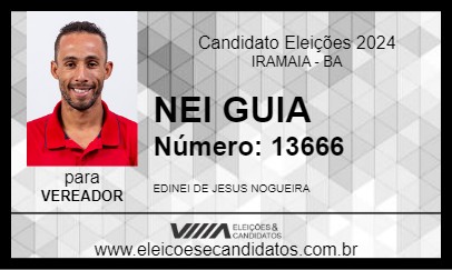 Candidato NEI GUIA 2024 - IRAMAIA - Eleições