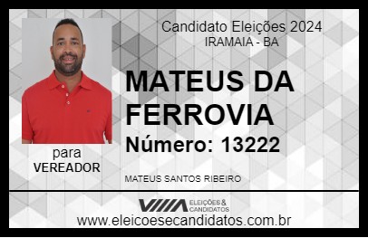 Candidato MATEUS DA FERROVIA 2024 - IRAMAIA - Eleições