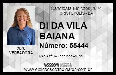 Candidato DI DA VILA BAIANA 2024 - CRISTÓPOLIS - Eleições