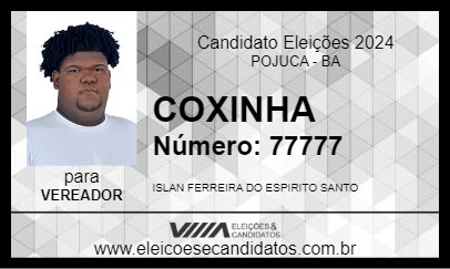 Candidato COXINHA 2024 - POJUCA - Eleições