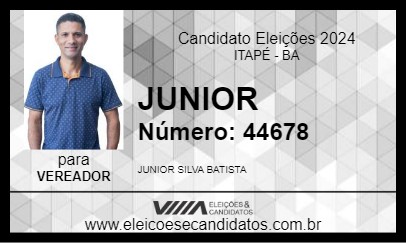 Candidato JUNIOR 2024 - ITAPÉ - Eleições