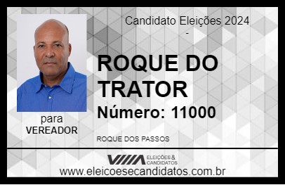 Candidato ROQUE DO TRATOR 2024 - MARAGOGIPE - Eleições