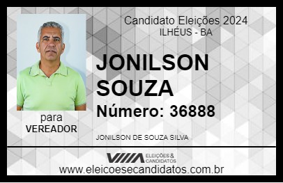 Candidato JONILSON SOUZA 2024 - ILHÉUS - Eleições