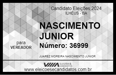 Candidato NASCIMENTO JUNIOR 2024 - ILHÉUS - Eleições