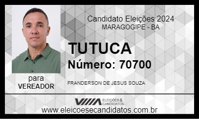 Candidato TUTUCA 2024 - MARAGOGIPE - Eleições