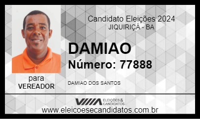 Candidato DAMIAO 2024 - JIQUIRIÇÁ - Eleições