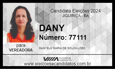 Candidato DANY 2024 - JIQUIRIÇÁ - Eleições