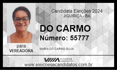 Candidato DO CARMO 2024 - JIQUIRIÇÁ - Eleições