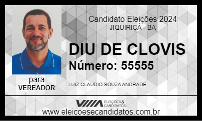 Candidato DIU DE CLOVIS 2024 - JIQUIRIÇÁ - Eleições