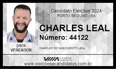 Candidato CHARLES LEAL 2024 - PORTO SEGURO - Eleições