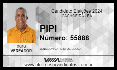 Candidato PIPI 2024 - CACHOEIRA - Eleições