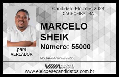 Candidato MARCELO SHEIK 2024 - CACHOEIRA - Eleições