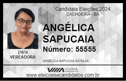 Candidato ANGÉLICA SAPUCAIA 2024 - CACHOEIRA - Eleições