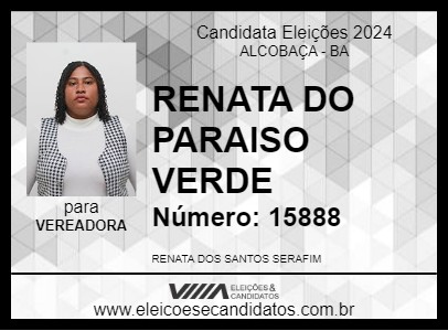 Candidato RENATA DO PARAISO VERDE 2024 - ALCOBAÇA - Eleições