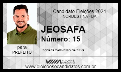 Candidato JEOSAFA 2024 - NORDESTINA - Eleições