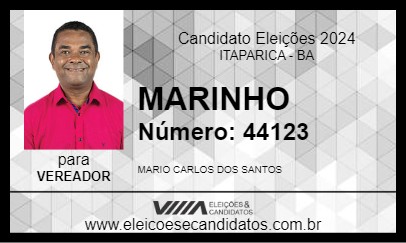 Candidato MARINHO 2024 - ITAPARICA - Eleições