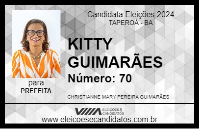 Candidato KITTY GUIMARÃES 2024 - TAPEROÁ - Eleições