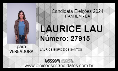 Candidato LAURICE LAU 2024 - ITANHÉM - Eleições