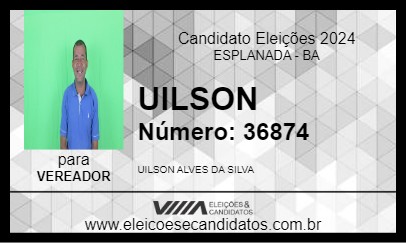 Candidato UILSON 2024 - ESPLANADA - Eleições