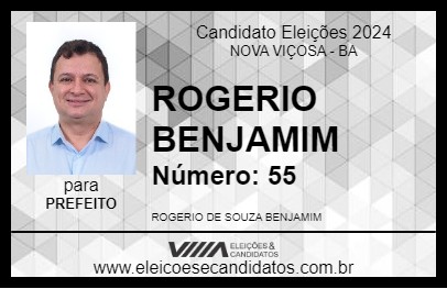 Candidato ROGERIO BENJAMIM 2024 - NOVA VIÇOSA - Eleições