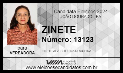 Candidato ZINETE 2024 - JOÃO DOURADO - Eleições