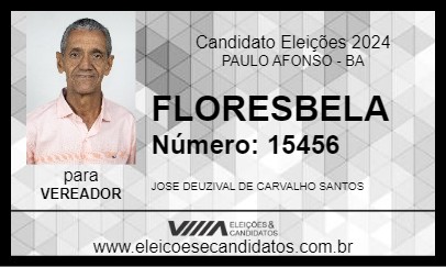 Candidato FLORESBELA 2024 - PAULO AFONSO - Eleições