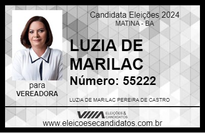 Candidato LUZIA DE MARILAC 2024 - MATINA - Eleições