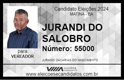 Candidato JURANDI DO SALOBRO 2024 - MATINA - Eleições