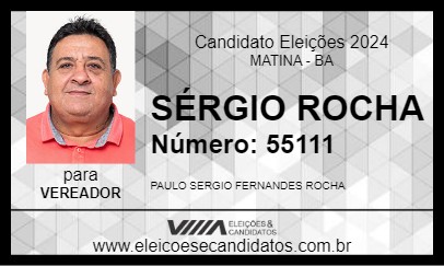 Candidato SÉRGIO ROCHA 2024 - MATINA - Eleições