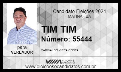 Candidato TIM TIM 2024 - MATINA - Eleições